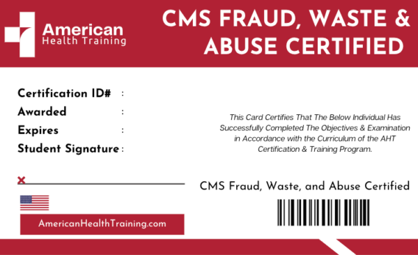 CMS Fraud Waste and Abuse Training - American Health Training